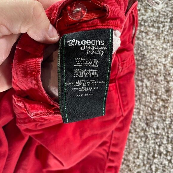 Lifted Research Group Shorts Youth 10 Red LRG Pockets Normcore Streetwear Logo - Picture 9 of 10